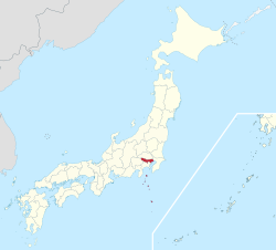 जापान के भीतर स्थान