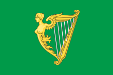 Drapeau de la harpe verte de l'Irlande.svg