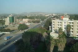 The Addis Ababa-Dire Dawa Road in Adama, Ethiopia.