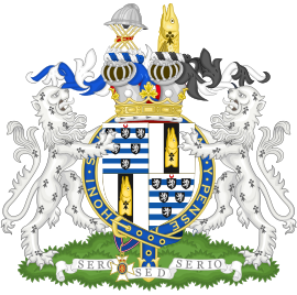 Coat of Arms of Robert Gascoyne-Cecil, 7th Marquess of Salisbury.svg