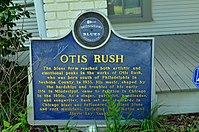 Otis Rush marker in Philadelphia, Mississippi.jpg