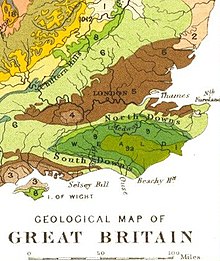Geological map of Southeast England