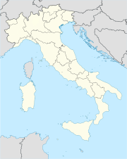 A map of Italy with Pescara marked in the east of the country.