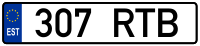 Estonian license plate.svg