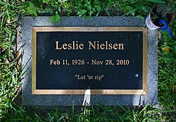 Leslie Nielsen Gravestone