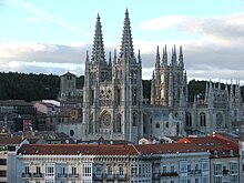 A photograph of Burgos Cathedral