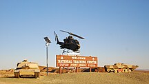 Welcome sign at Fort Irwin National Training Center