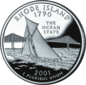 Rhode Island quarter dollar coin
