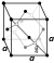 Estructura de cristal cúbico de diamante para diamante: carbono