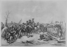Hessian troops surrender after Battle of Trenton, December 1776