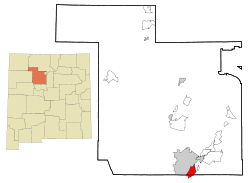 Localização de Corrales, Novo México