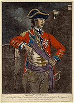 Portrait of the British commander-in-chief, Sir William Howe in dress uniform.