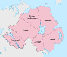 أيرلندا الشمالية - المقاطعات