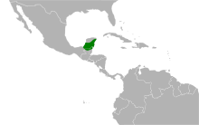 Piranga roseogularis map.svg