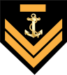 Insignia of a Hellenic navy sergeant, professional hoplite.