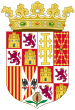 Joint Lesser Royal Coat of Arms of Charles I and Joanna as Spanish Monarchs.svg