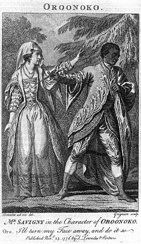 Illustration of a 1776 performance of Oroonoko.