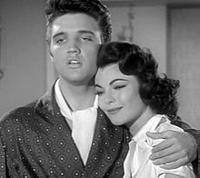 Elvis embraces Judy Tyler