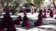 File:Monks debating at Sera monastery, 2013.webm