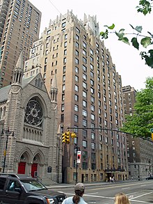 The building at 55 Central Park West, also known as the Ghostbusters Building