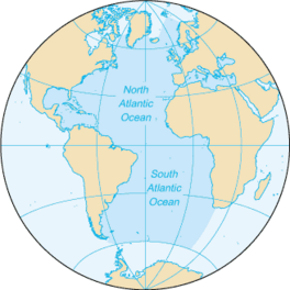 北極海の地図