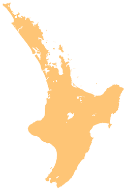 ทะเลสาบ Waikaremoana ตั้งอยู่ในเกาะเหนือ