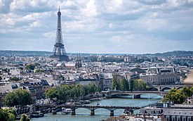 La Tour Eiffel vue de la Tour Saint-Jacques, Paris août 2014 (2) .jpg