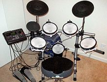 A MIDI drum kit