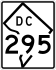 District of Columbia Route 295 เครื่องหมาย