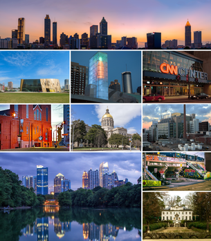 alt = ภาพตัดต่อ Atlanta การคลิกที่รูปภาพในรูปภาพจะทำให้เบราว์เซอร์โหลดบทความที่เหมาะสม
