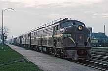 PRR EMD E8A diesel passenger locomotive