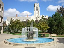Fountain and University Hall