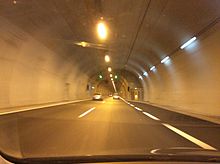 A1 Motorway tunnel near Agios Konstantinos