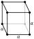 Estructura de cristal cúbico para flúor
