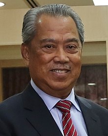 A photo of prime minister Muhyiddin Yassin as Minister of Home Affairs in 2018.