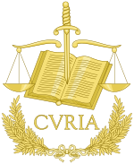شعار محكمة العدل التابعة للاتحاد الأوروبي. svg
