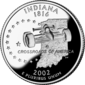 Indiana quarter dollar coin