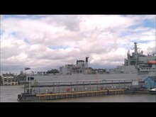 File:RFA Argus arriving at Greenwich, 24 June 2017.ogv