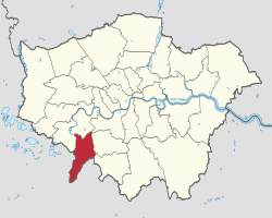 Kingston upon Thames แสดงใน Greater London