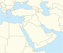ยุทธการยาร์มุกตั้งอยู่ในตะวันออกกลาง