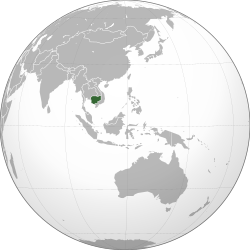 Map of State of Cambodia