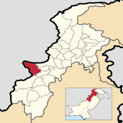 Kaart van Kurram District