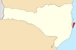 Brazil Santa Catarina ฟลอเรียโนโปลิส location map.svg