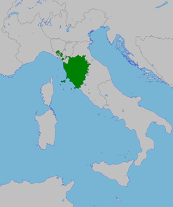 Đại công quốc Tuscany năm 1815-1847.