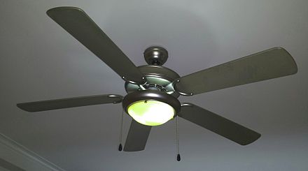 Ventilateur Plafond Interrupteur à tirage Éclairage Refroidir/réchauffer Chaud Air Ventilateur Lampe