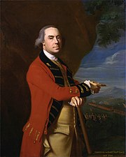Portrait of the British commander-in-chief, Sir Thomas Gage in dress uniform.