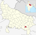 India Uttar Pradesh districts 2012 Sant Ravidas Nagar.svg