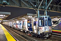 A Long Island Rail Road M9, showing both over-running and under-running third rail shoes.