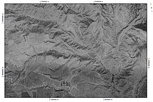 Orthorectified CORONA satellite imagery of Kornidzor, Armenia (1973-07)