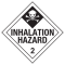A diagonal placard with warning oxidant